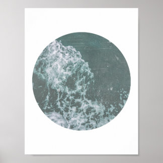 Ocean Waves Distress Print