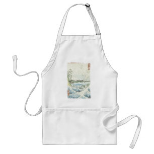 Ocean waves en Mt Fuji Standaard Schort