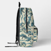 Ocean Waves en Turtles Design Bedrukte Rugzak (Links)