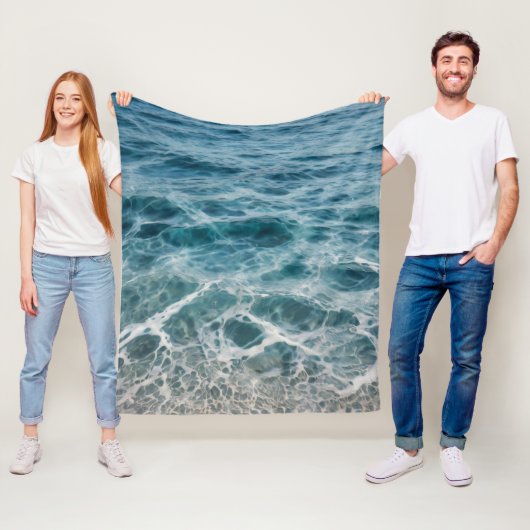 Ocean Waves Fleece Deken (In situ)