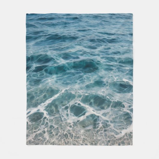 Ocean Waves Fleece Deken (Voorkant)