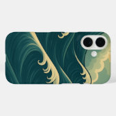 Ocean Waves iPhone 16 Case – Calm, Coastal Vibes (Achterkant (horizontaal))
