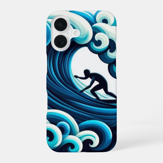 Ocean Waves iPhone 16 Hoesje (Achterkant)