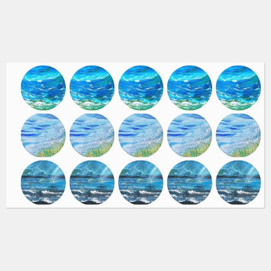 OCEAN WAVES LABELS (Vel)