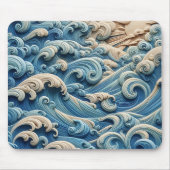Ocean Waves Mousepad Muismat (Voorkant)