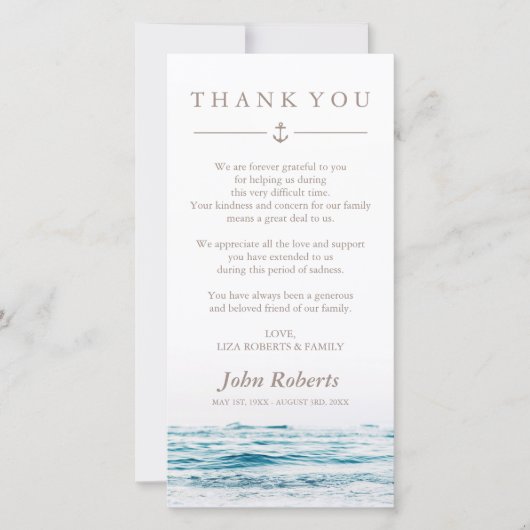 Ocean Waves | Nautisch sympathie bedankt (Voorkant)