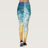 Ocean Waves op Beach Leggings (Achterkant)