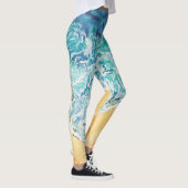 Ocean Waves op Beach Leggings (Rechts)