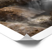 Ocean Waves op Rocky Beach Poster (Hoek)