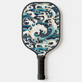 Ocean Waves Pickleball Paddle (Voorkant)
