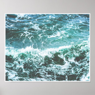 Ocean Waves Poster Print