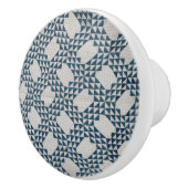 Ocean Waves quilt Keramische Knop (Rechts)