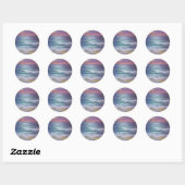 Ocean Waves Ronde Sticker (Vel)