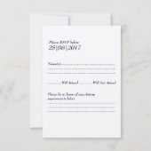 Ocean Waves Rustic Beach Wedding Carte RSVP (Dos)