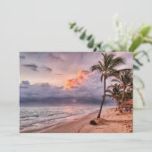 Ocean Waves Sandy Beach Sunset (Staand voorkant)