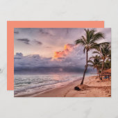 Ocean Waves Sandy Beach Sunset (Voorkant / Achterkant)