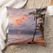 Ocean Waves Sandy Beach Sunset Kussen (Deken)