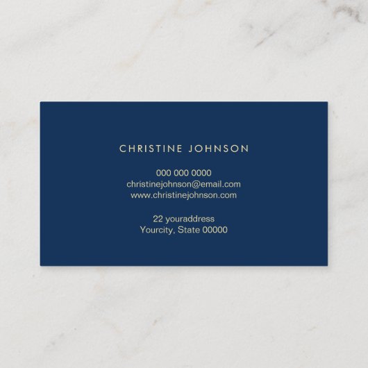 Ocean Waves Seashell logo Design Visitekaartje (Achterkant)