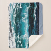 OCEAN WAVES SHERPA DEKEN (Voorkant)