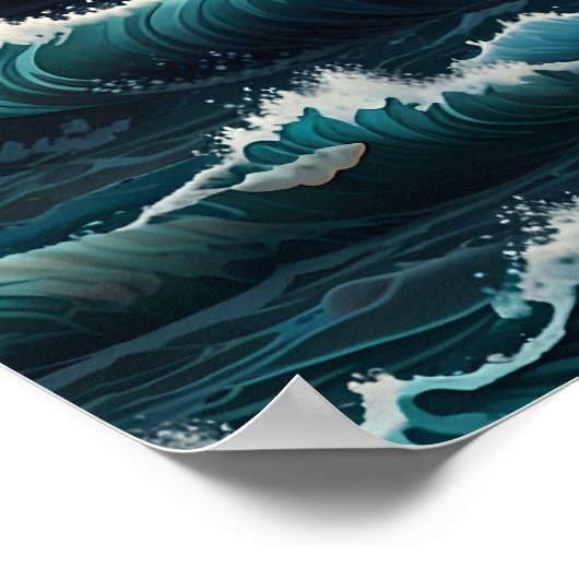 Ocean Waves Tapestry Poster (Hoek)