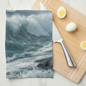 Ocean Waves Theedoek (Quarter Fold)