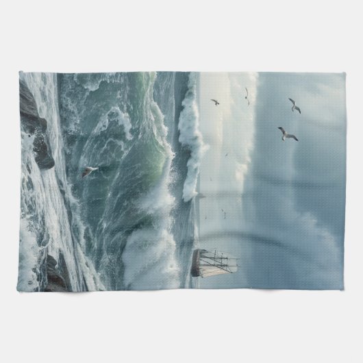 Ocean Waves Theedoek (Horizontaal)