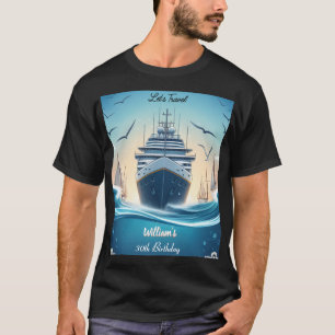 Ocean Waves Travel Anker Yacht 30e verjaardag T-shirt