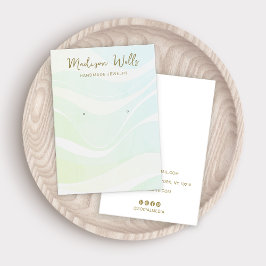 Ocean Waves Tropical Earring Display Holder Visitekaartje