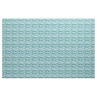 Ocean Waves waterverf modern schattig patroon Stof
