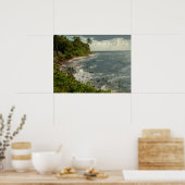 Ocean Waves Zee Caribbean USVI Beach Poster (Keuken)