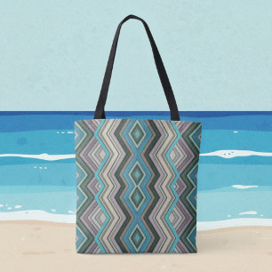 Ocean Waves Zig Zags & Stripes Draagtas