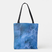 Ocean waves Zwembad Party blauw wit water aanpasse Draagtas (Achterkant)