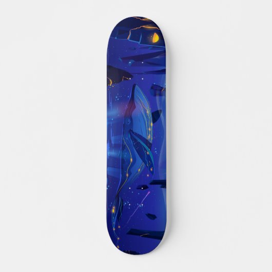 Ocean Whale Fantasy Skateboard (Voorkant)