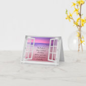 Ocean Window Sunrise Sympathie Kaart (Gele Bloem)