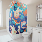 Ocean Wonders Douchegordijn (In situ)
