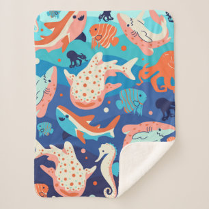 Ocean Wonders Sherpa Deken