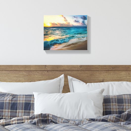 Ocean Wrapped Canvas (Insitu (Slaapkamer))