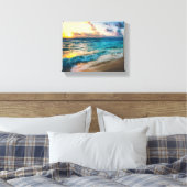Ocean Wrapped Canvas Afdruk (Insitu (Slaapkamer))