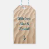 Ocean Wreath JOY Christmas Gift Label Cadeaulabel (Achterkant)