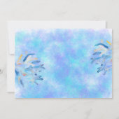 Ocean Zee Animals 1e Birthday Invitation Kaart (Achterkant)