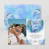 Ocean Zee Animals Baby shower Hartelijk dank Bedankkaart (Voorkant / Achterkant)