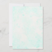 Ocean Zee Baby shower Invitation Kaart (Achterkant)