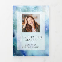 *~* Ocean Zee Beach Foto Logo Drievoudige brochure