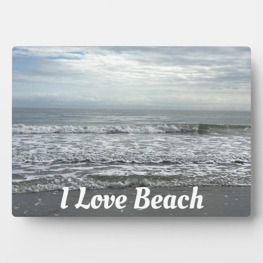 Ocean Zee Beach Water Foto Citaat Typografie Cool Fotoplaat (voorkant)