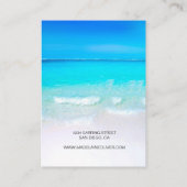 Ocean Zee Blue Scene Earring Display Visitekaartje (Achterkant)
