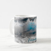 Ocean Zee Crashing Waves Crest Personaliseren Koffiemok (Voorkant links)