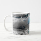 Ocean Zee Crashing Waves Crest Personaliseren Koffiemok (Links)