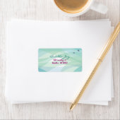Ocean Zee Life Bat Mitzvah Invitation Etiket (Insitu)