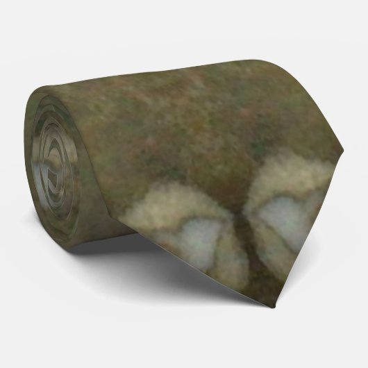 Ocean Zee Marine Sediment Gemstone Boxed Pattern Stropdas (Opgerold)