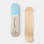 Ocean Zee Shell Water Sand Mini Skateboard (Voorkant)